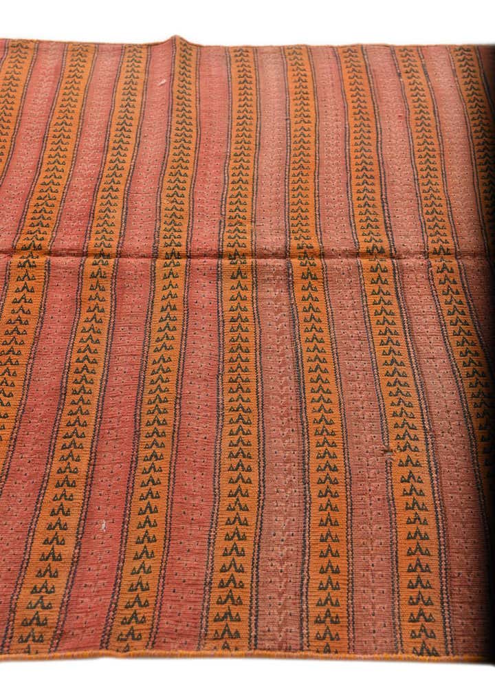 4' 3 x 9' 7 Hand Woven Kilim Fars Wool Runner Rug
