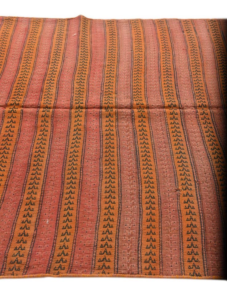 Detail image of 4' 3 x 9' 7 Hand Woven Kilim Fars Wool Runner Rug