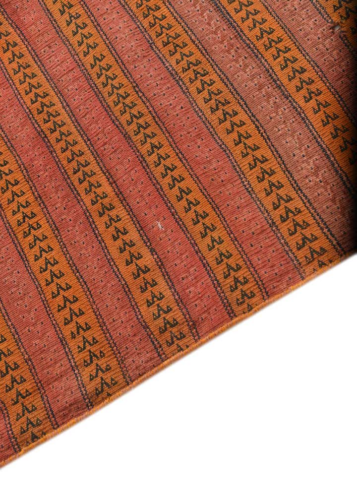 4' 3 x 9' 7 Hand Woven Kilim Fars Wool Runner Rug