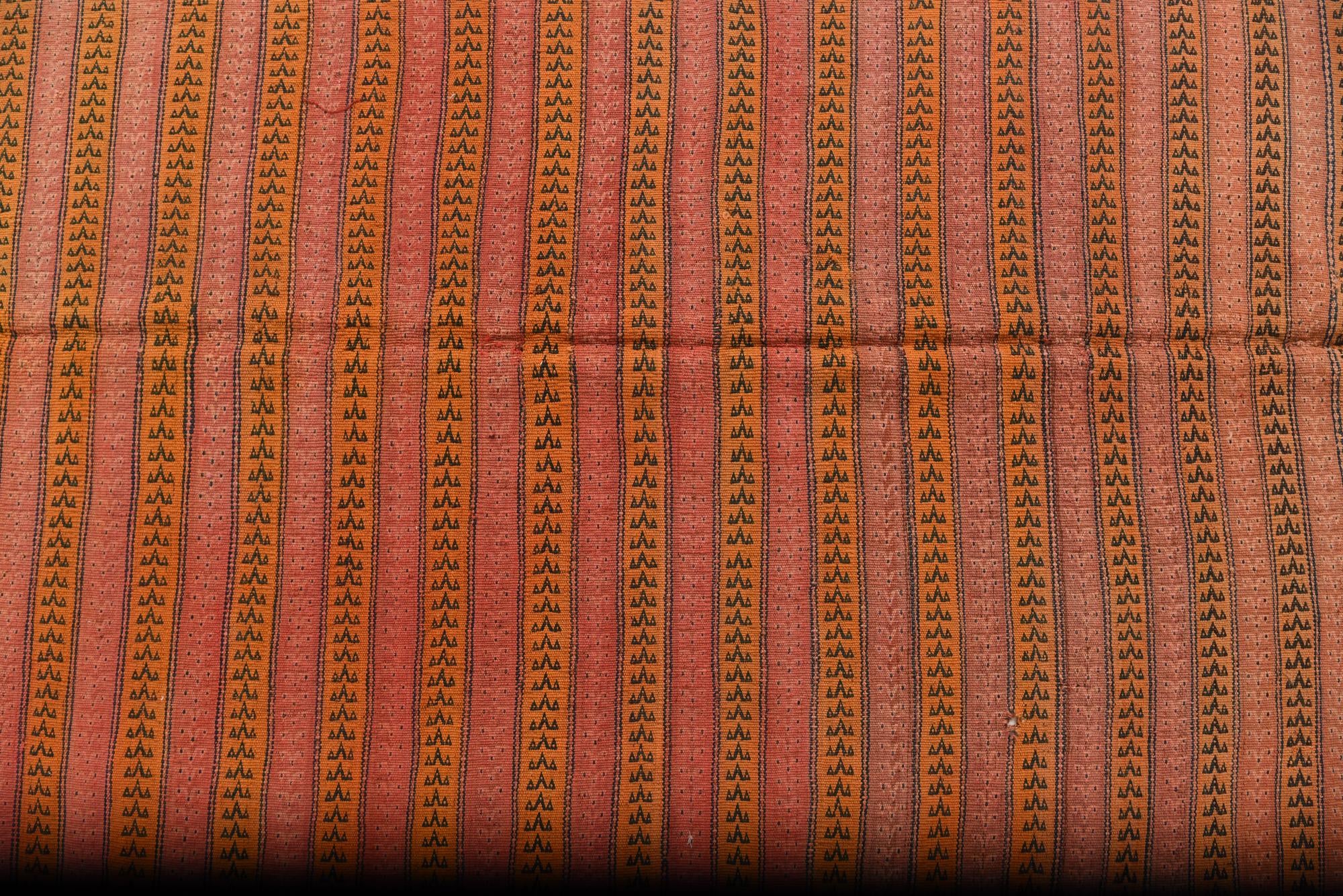 4' 3 x 9' 7 Hand Woven Kilim Fars Wool Runner Rug