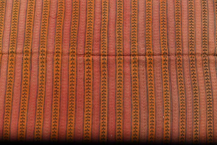 4' 3 x 9' 7 Hand Woven Kilim Fars Wool Runner Rug