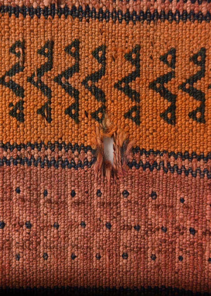 4' 3 x 9' 7 Hand Woven Kilim Fars Wool Runner Rug
