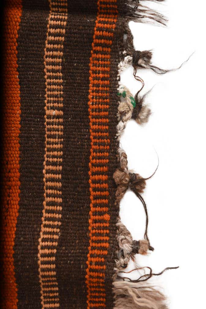 4' 3 x 10' 8 Hand Woven Kilim Fars Wool Runner Rug