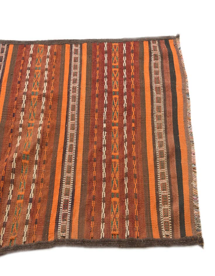 Detail image of 2' 9 x 10' Hand Woven Kilim Fars Wool Runner Rug