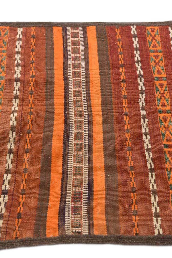 2' 9 x 10' Hand Woven Kilim Fars Wool Runner Rug