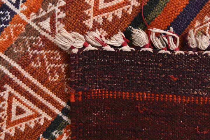 4' x 11' 2 Hand Woven Kilim Fars Wool Runner Rug