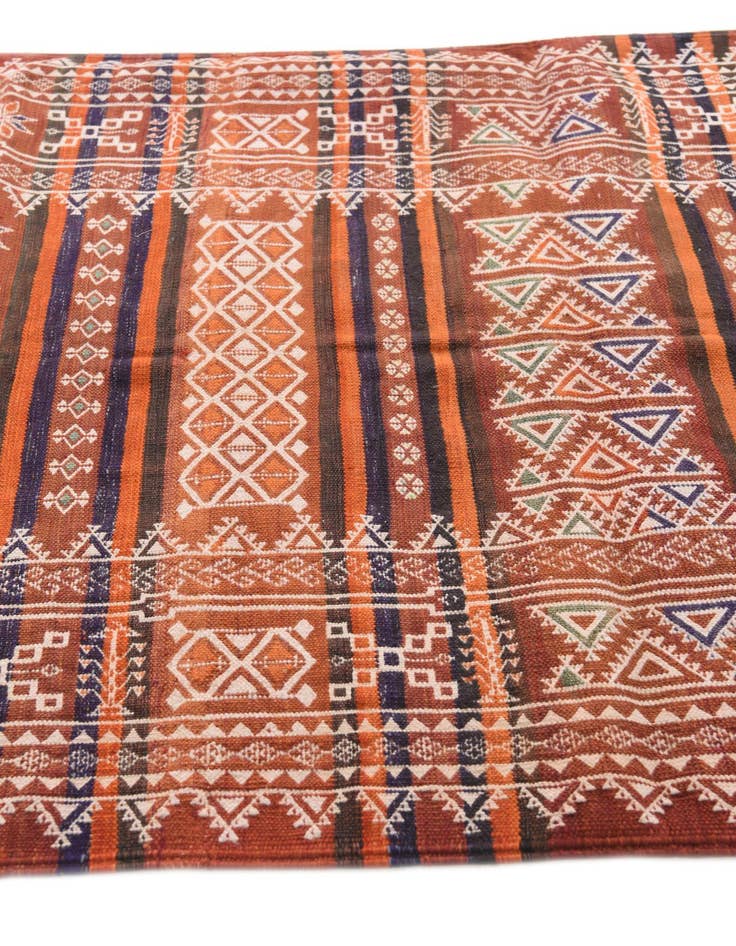 Detail image of 4' x 11' 2  Hand Woven Kilim Fars Wool Runner Rug