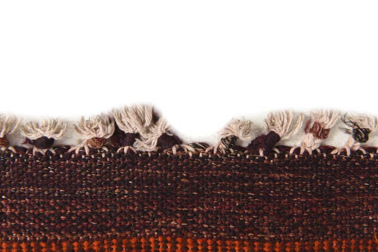 Detail image of 4' x 11' 2 Hand Woven Kilim Fars Wool Runner Rug