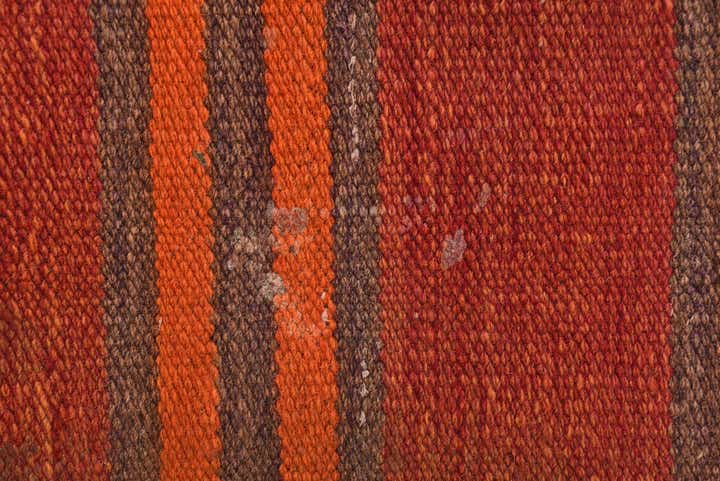 4' 5 x 11' 3 Hand Woven Kilim Fars Wool Runner Rug