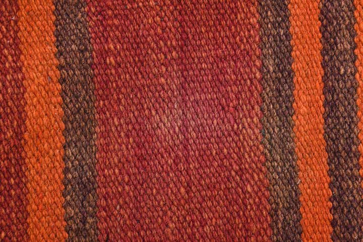 4' 5 x 11' 3 Hand Woven Kilim Fars Wool Runner Rug