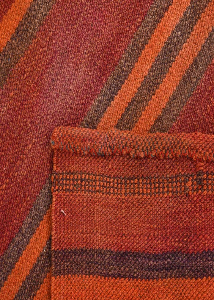 4' 5 x 11' 3 Hand Woven Kilim Fars Wool Runner Rug