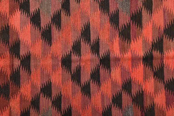4' 5 x 14' Hand Woven Kilim Fars Wool Runner Rug