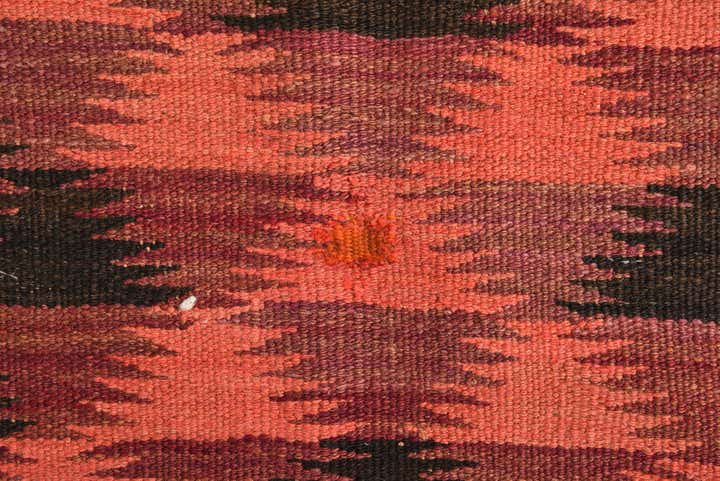 4' 5 x 14' Hand Woven Kilim Fars Wool Runner Rug