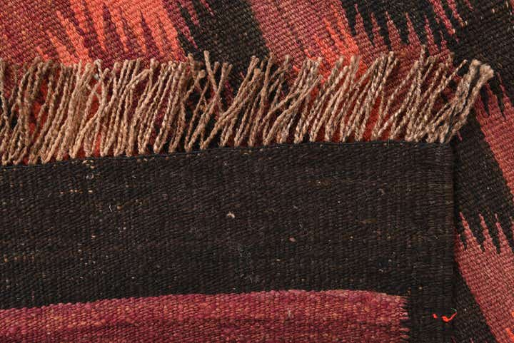 4' 5 x 14' Hand Woven Kilim Fars Wool Runner Rug