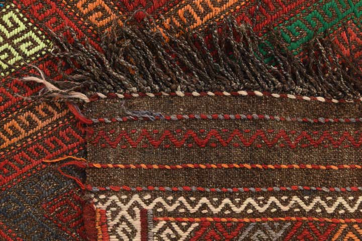 2' 10 x 9' Hand Woven Kilim Fars Wool Runner Rug