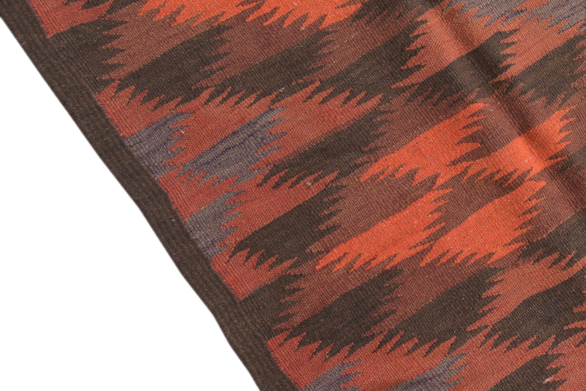 130cm x 360cm Tejido a mano Kilim Fars Alfombra Lana Pasillera