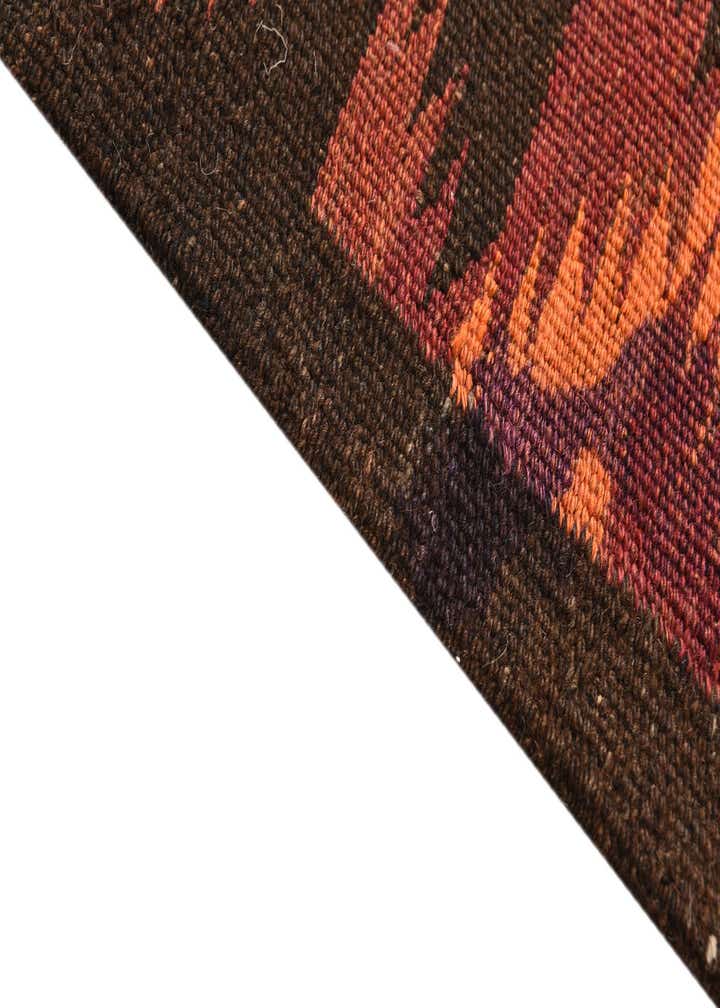 4' 5 x 14' 7 Hand Woven Kilim Fars Wool Runner Rug