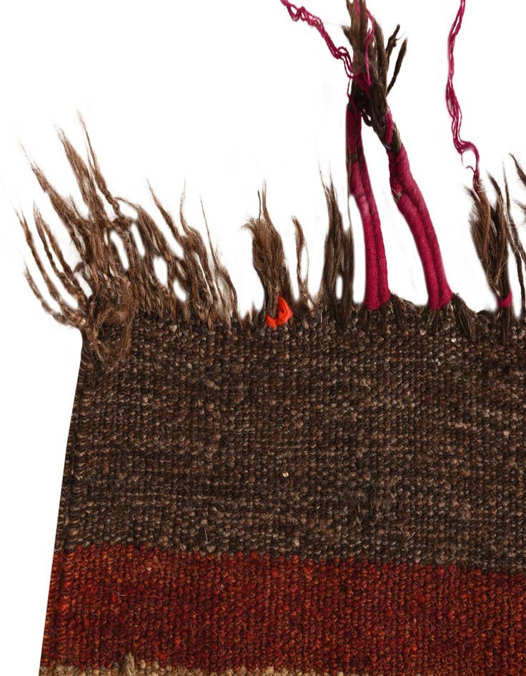 Detail image of 3' 6 x 10' 5  Hand Woven Kilim Fars Wool Runner Rug