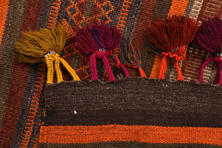 105cm x 320cm Hand Woven Kilim Fars Wool Runner Rug