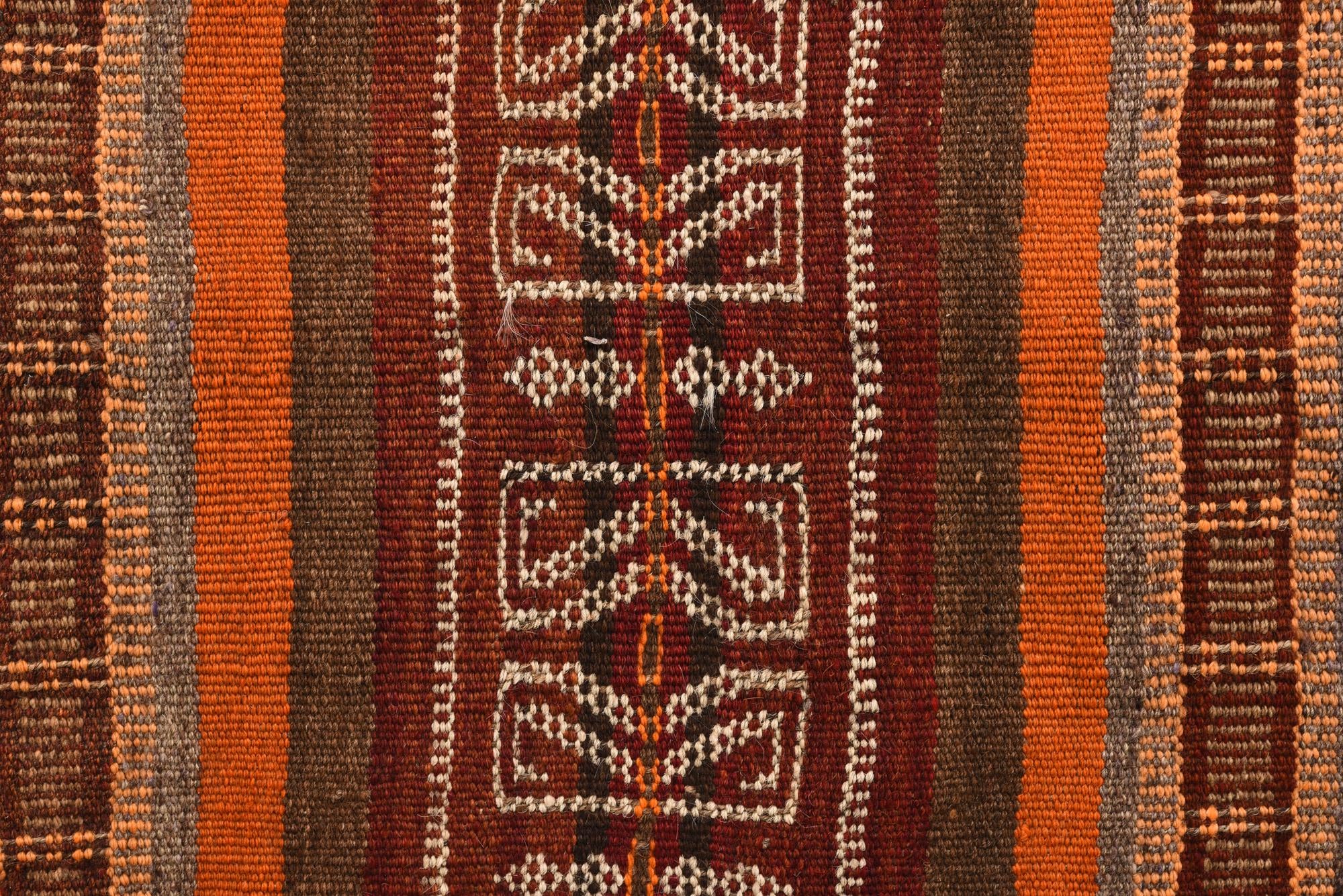 105cm x 320cm Tejido a mano Kilim Fars Alfombra Lana Pasillera