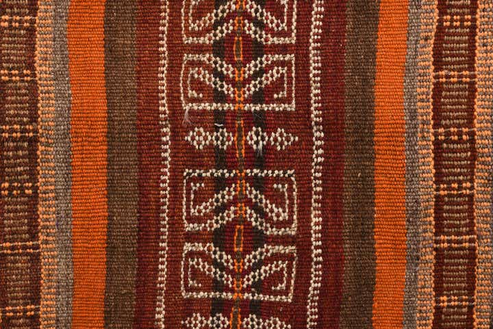 105cm x 320cm Hand Woven Kilim Fars Wool Runner Rug
