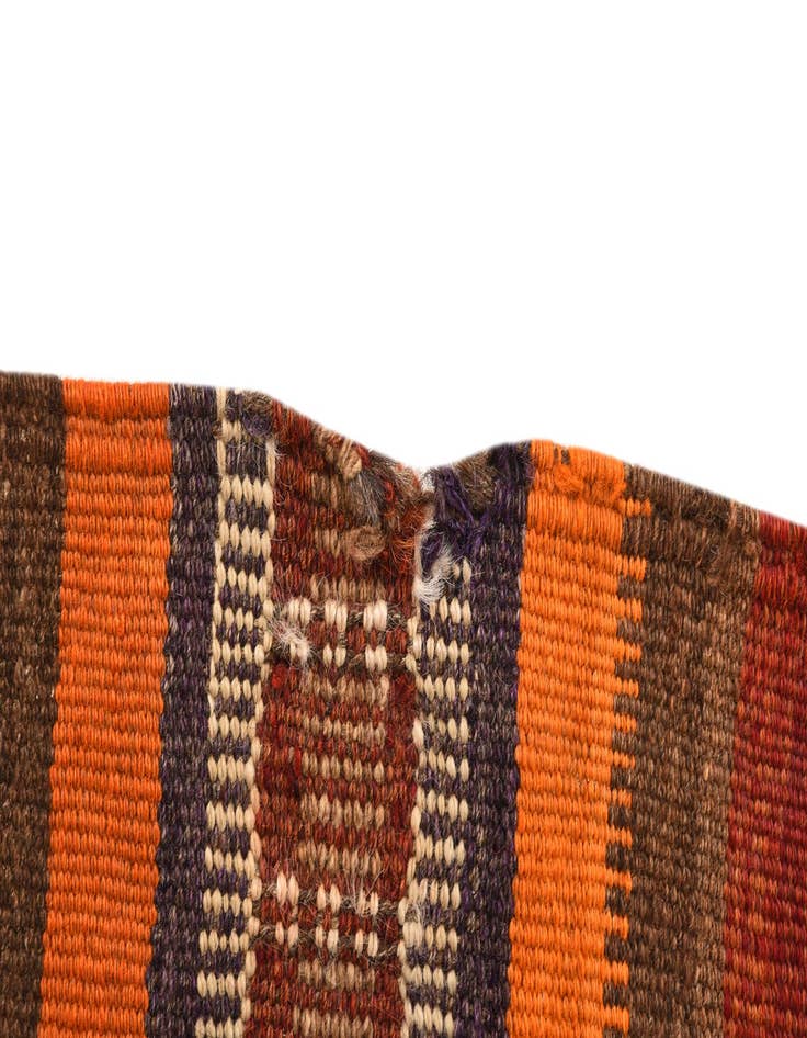Detail image of 3' 6 x 10' 5  Hand Woven Kilim Fars Wool Runner Rug