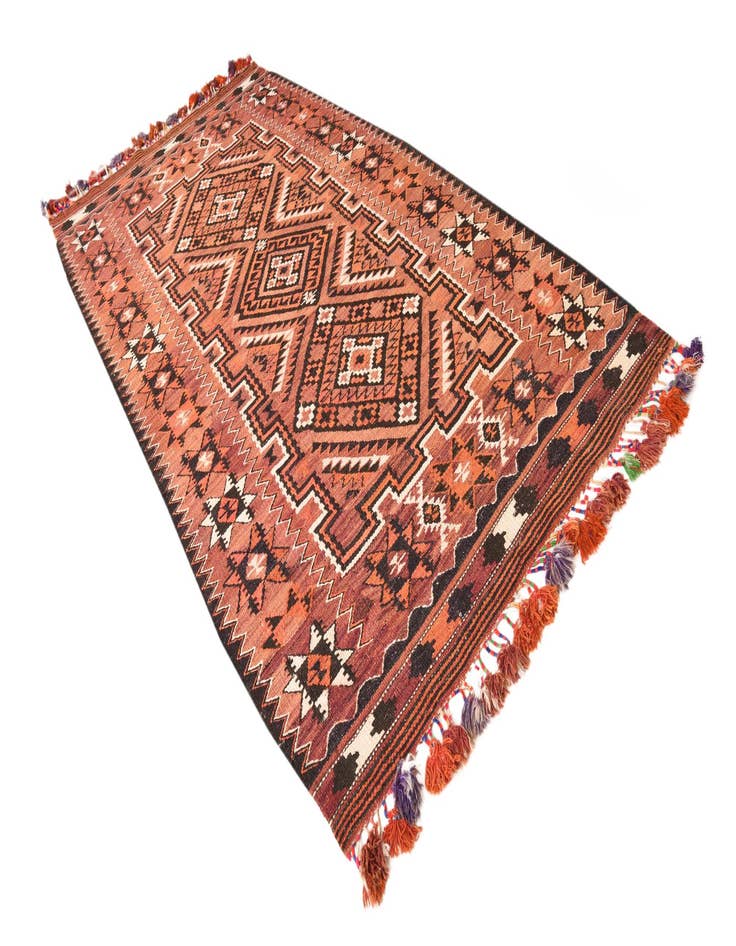 Detail image of 4' 9 x 10' 3  Hand Woven Kilim Fars Wool Runner Rug