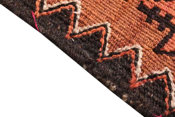 4' 9 x 10' 3 Hand Woven Kilim Fars Wool Runner Rug