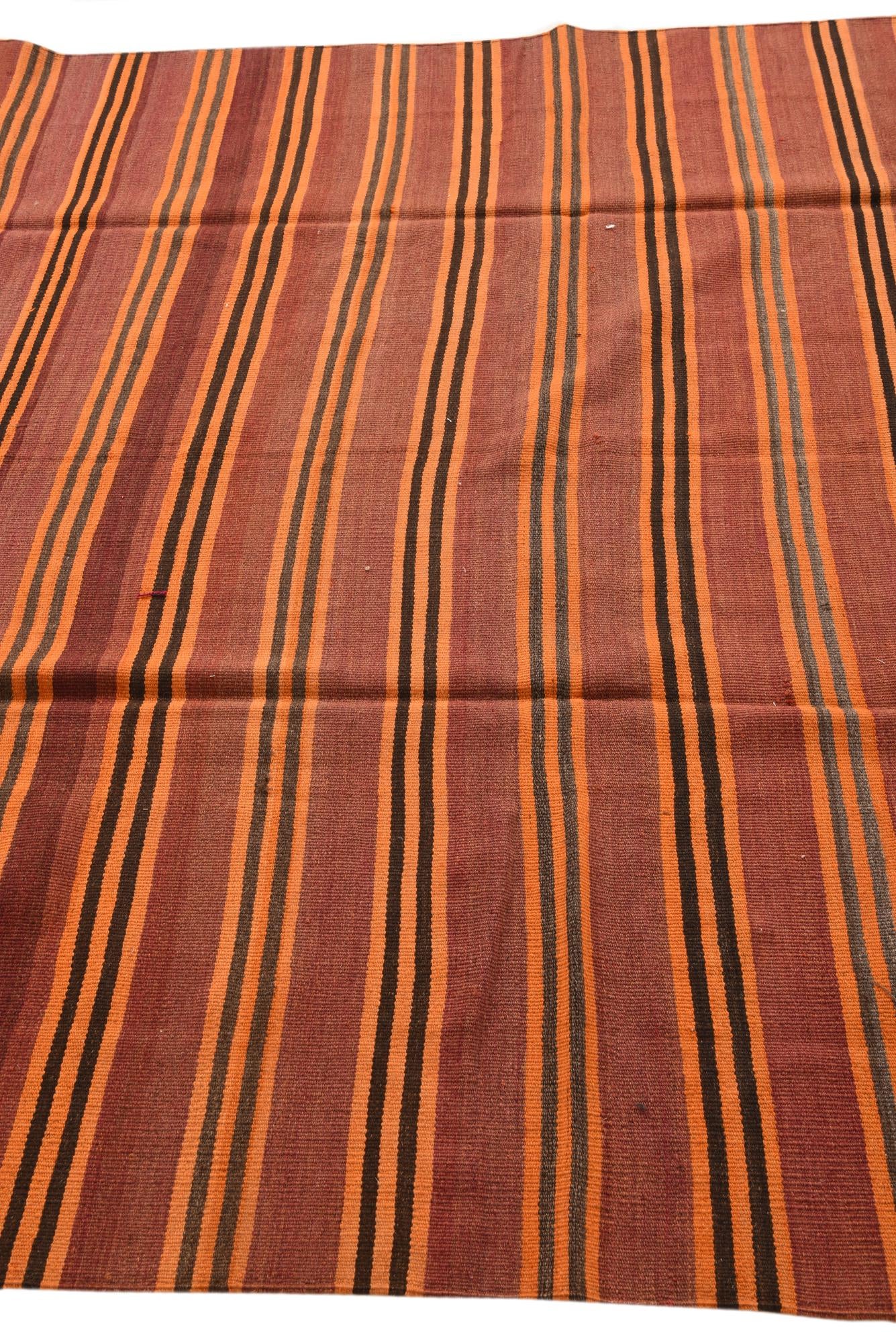 6' 6 x 14' Hand Woven Kilim Fars Wool Runner Rug