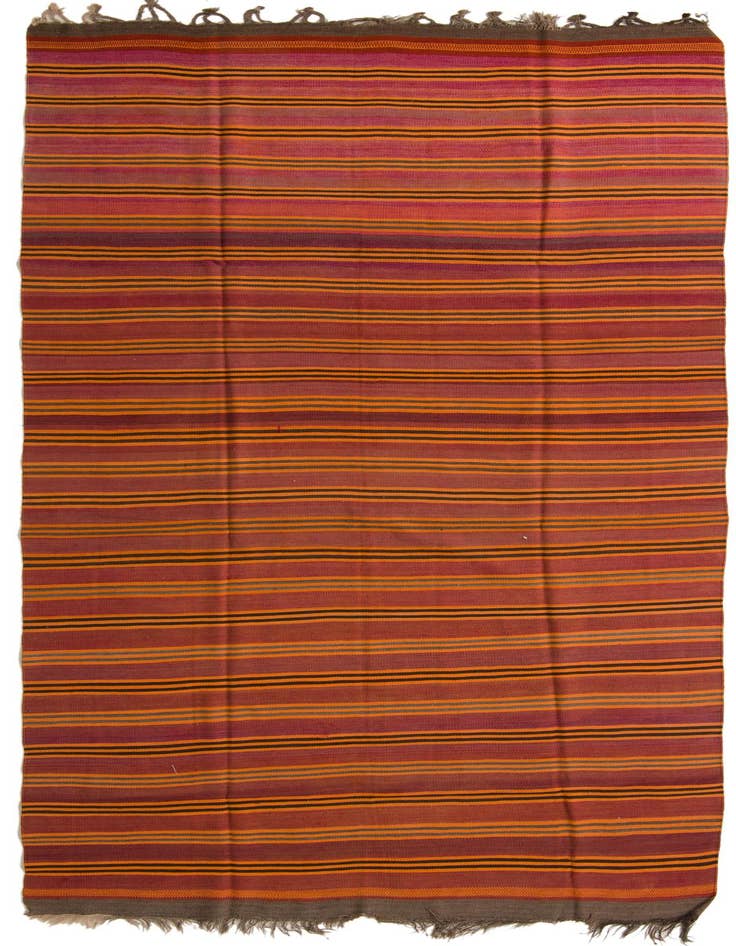 Detail image of 6' 6 x 14' Hand Woven Kilim Fars Wool Runner Rug