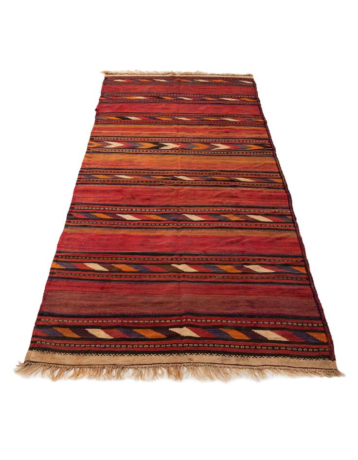 Detail image of 135cm x 375cm Hand Woven Kilim Fars Wool Runner Rug
