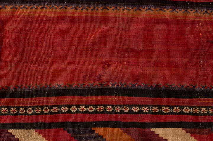 135cm x 375cm Hand Woven Kilim Fars Wool Runner Rug