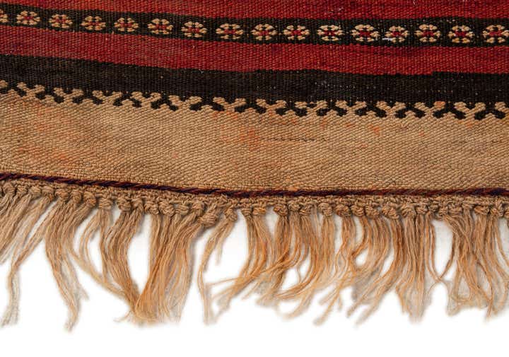 135cm x 375cm Hand Woven Kilim Fars Wool Runner Rug