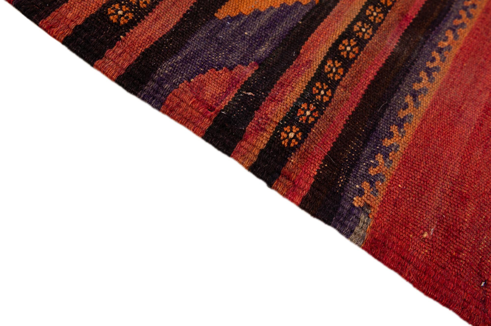 135cm x 375cm Tejido a mano Kilim Fars Alfombra Lana Pasillera