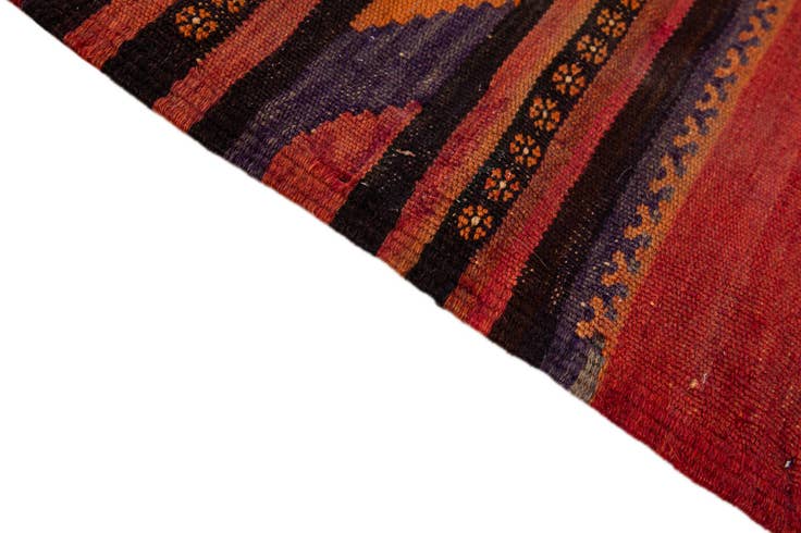 Detail image of 135cm x 375cm Hand Woven Kilim Fars Wool Runner Rug