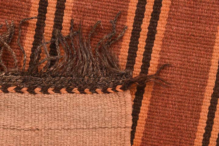 5' 2 x 13' 7 Hand Woven Kilim Fars Wool Runner Rug