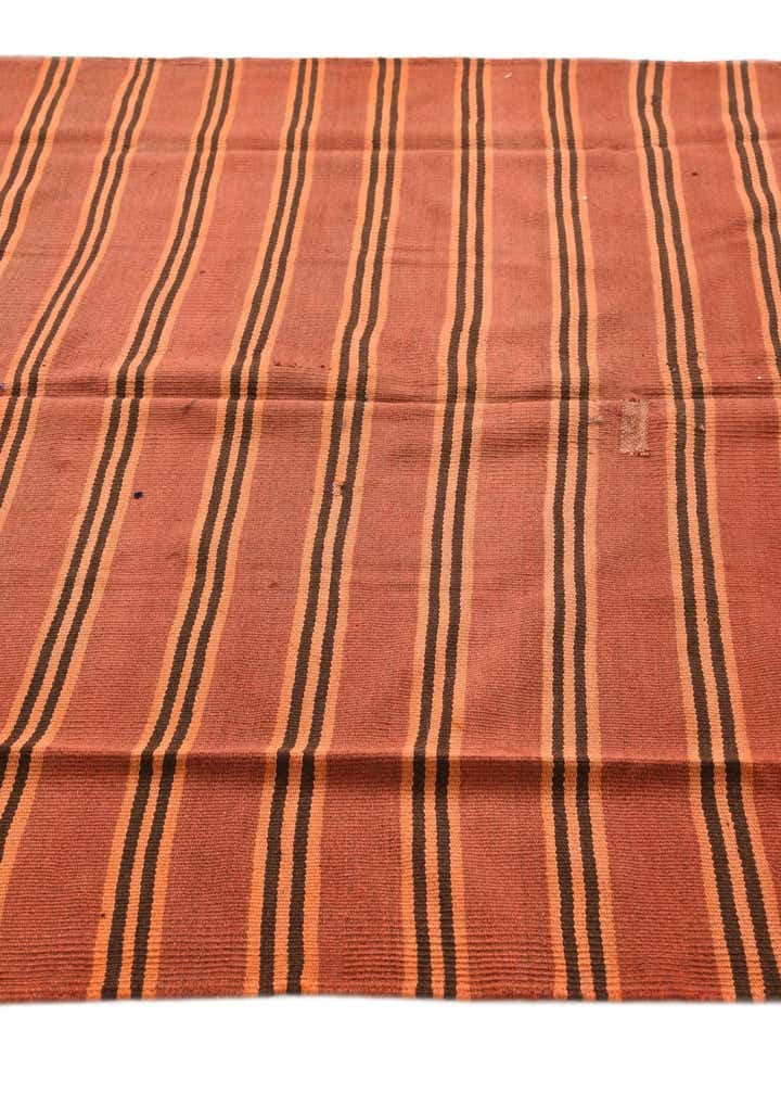 5' 2 x 13' 7 Hand Woven Kilim Fars Wool Runner Rug