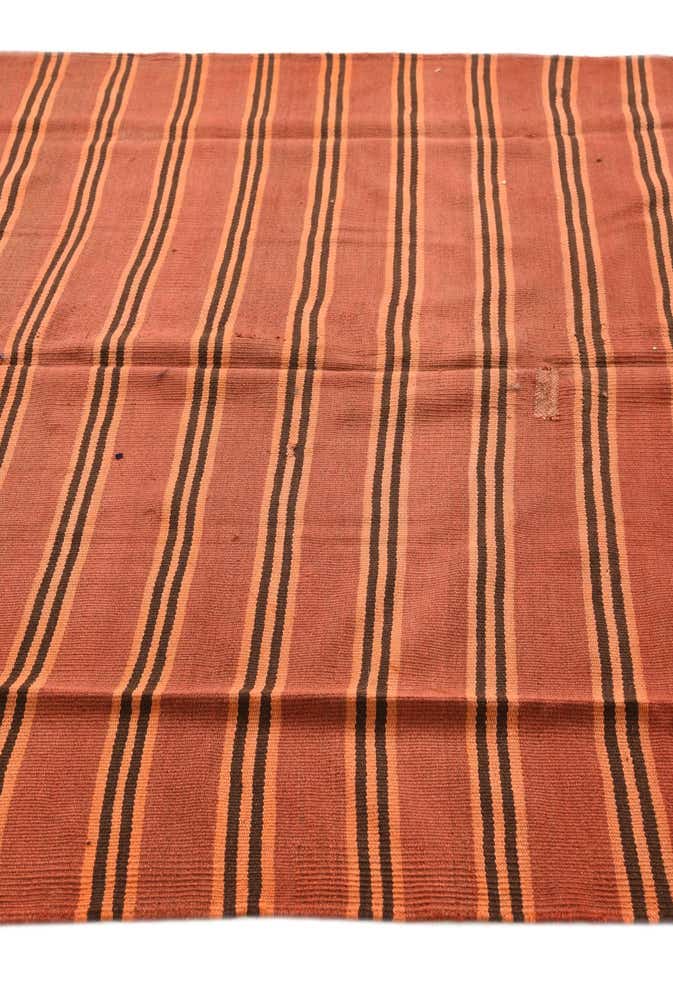 5' 2 x 13' 7 Hand Woven Kilim Fars Wool Runner Rug