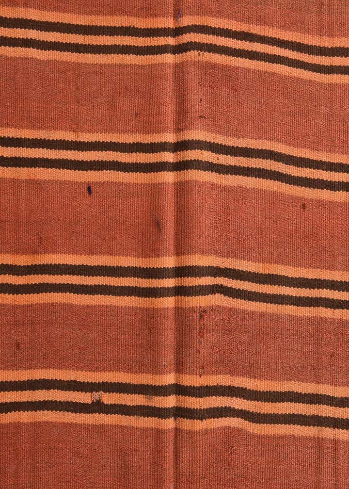 5' 2 x 13' 7 Hand Woven Kilim Fars Wool Runner Rug