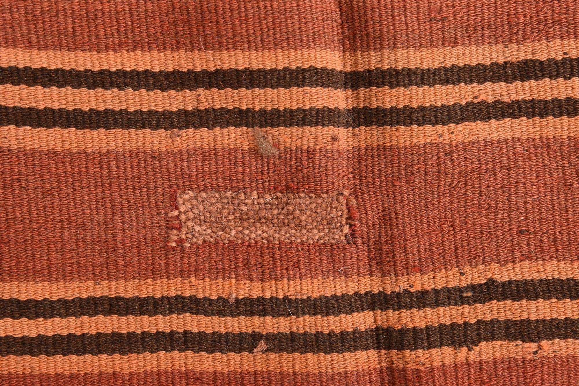 5' 2 x 13' 7 Hand Woven Kilim Fars Wool Runner Rug