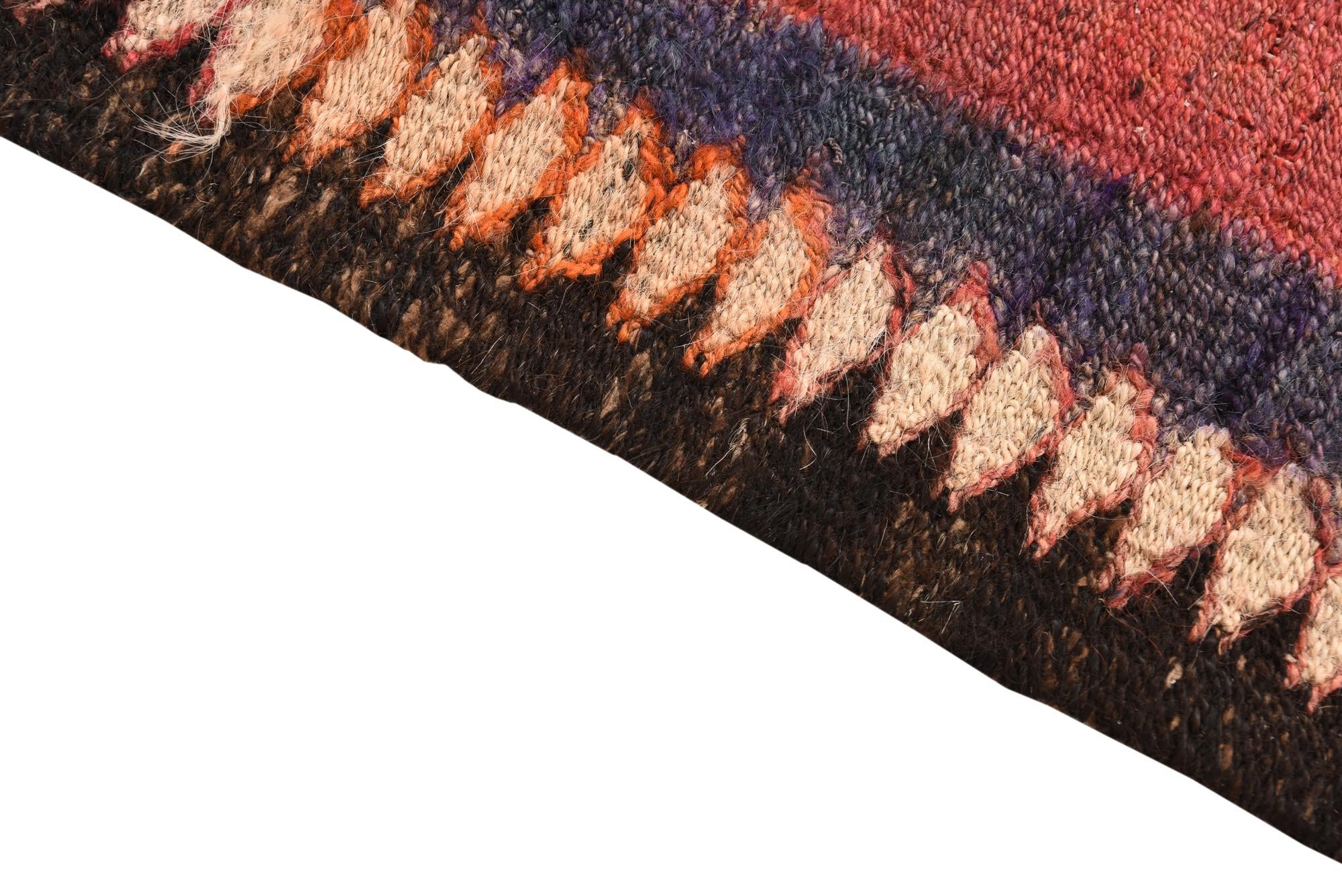 4' x 8' 10 Hand Woven Kilim Fars Wool Runner Rug