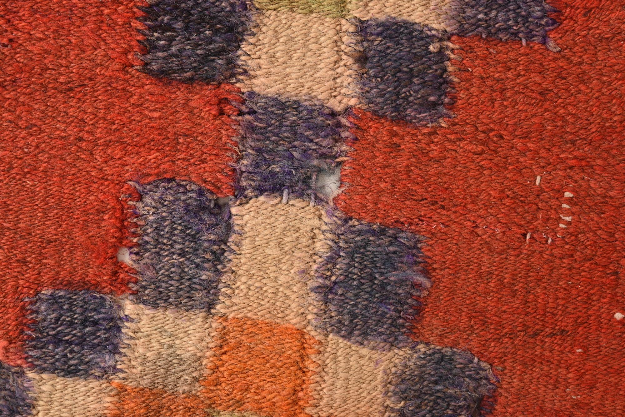 4' x 8' 10 Hand Woven Kilim Fars Wool Runner Rug
