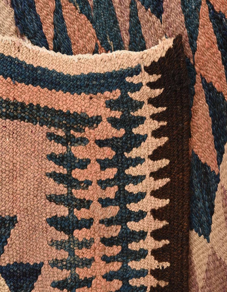 Detail image of 4' 7 x 9' 6  Hand Woven Kilim Fars Wool Runner Rug