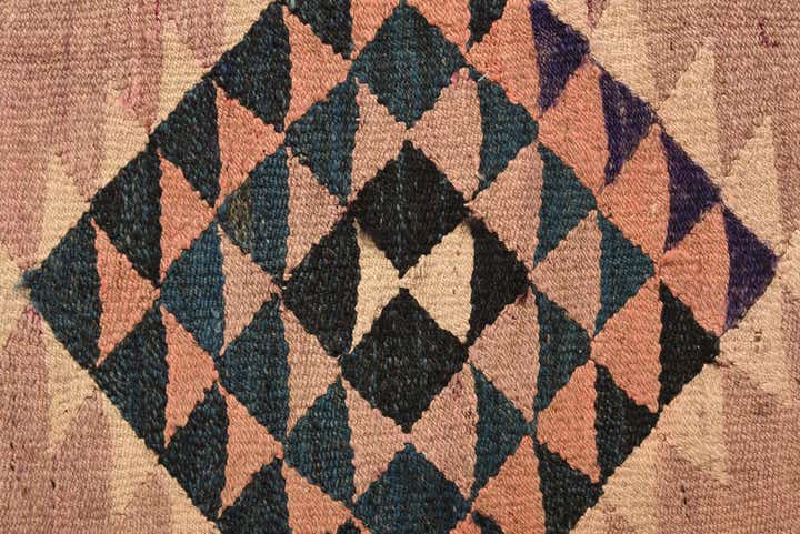 140cm x 290cm Handgewebt Kilim Fars Wolle Läufer Teppich