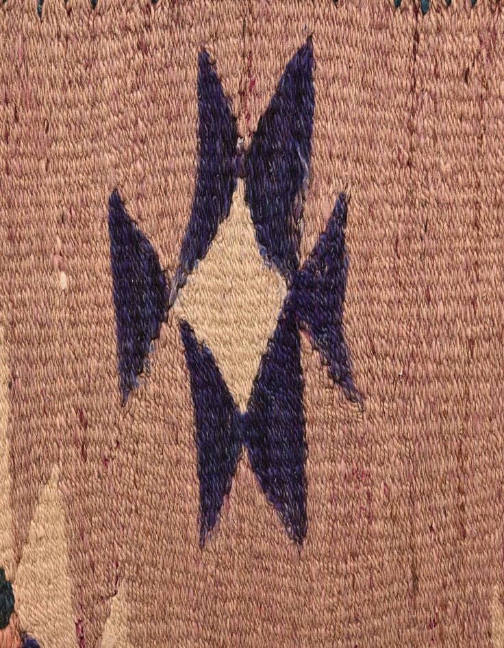 Detail image of 4' 7 x 9' 6  Hand Woven Kilim Fars Wool Runner Rug