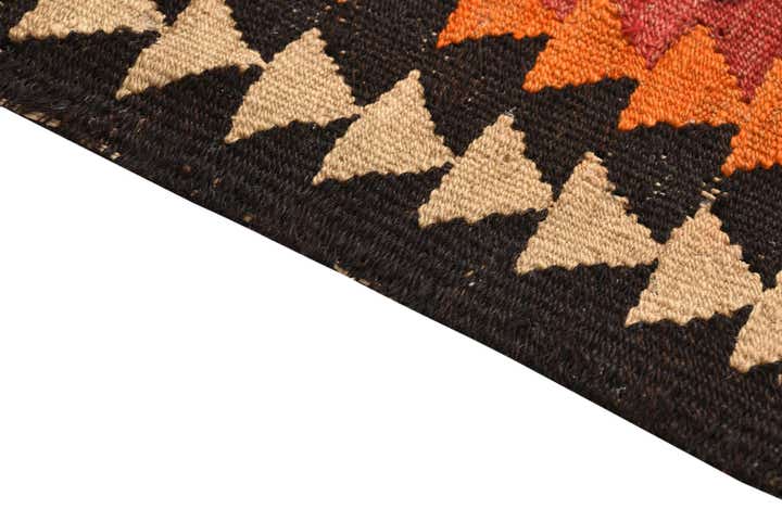 5' x 9' 6 Hand Woven Kilim Fars Wool Runner Rug