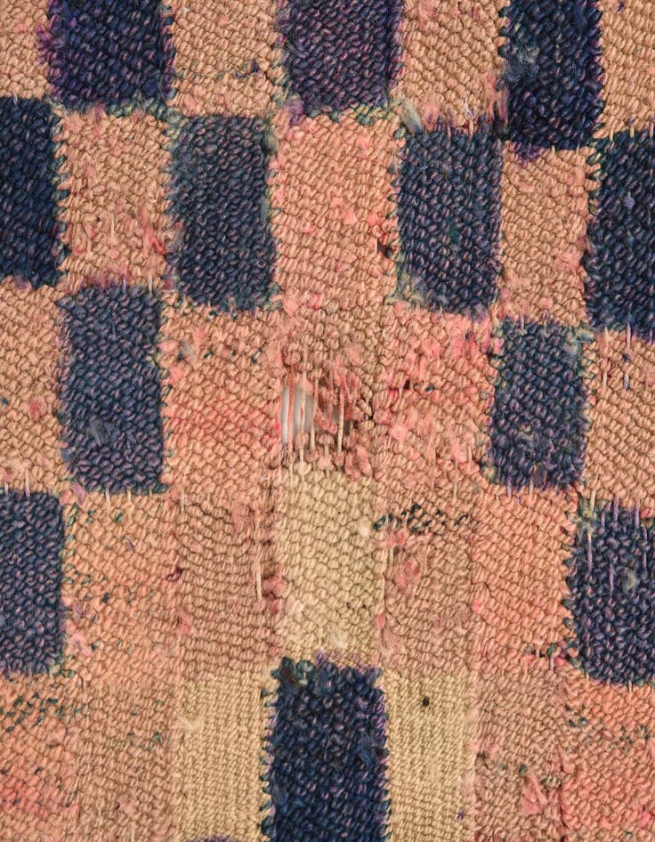 Detail image of 4' 2 x 8'  Hand Woven Kilim Fars Wool Runner Rug