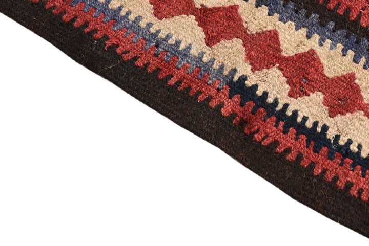 4' 2 x 10' Hand Woven Kilim Fars Wool Runner Rug