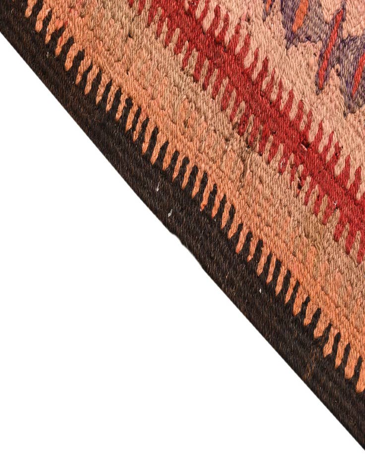 Detail image of 4' 6 x 9' 1 Hand Woven Kilim Fars Wool Runner Rug