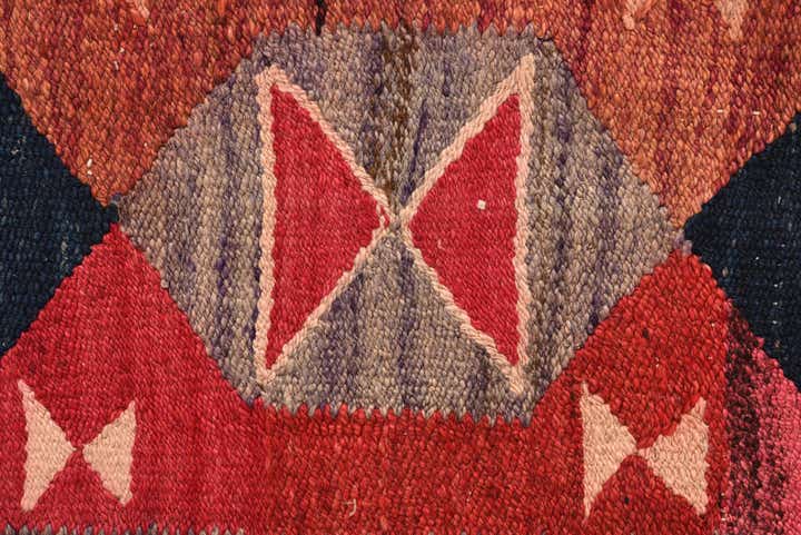 4' 7 x 9' 9 Hand Woven Kilim Fars Wool Runner Rug